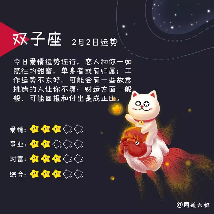 1、星座运势号解释:十二星座的每一个号