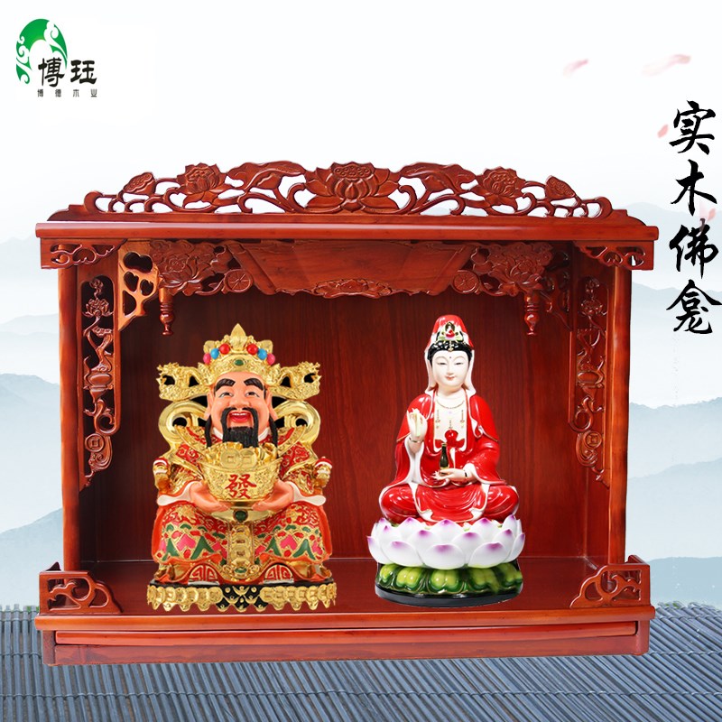 3、财神与左右摆放图示意图:财神爷和怎么摆放图片