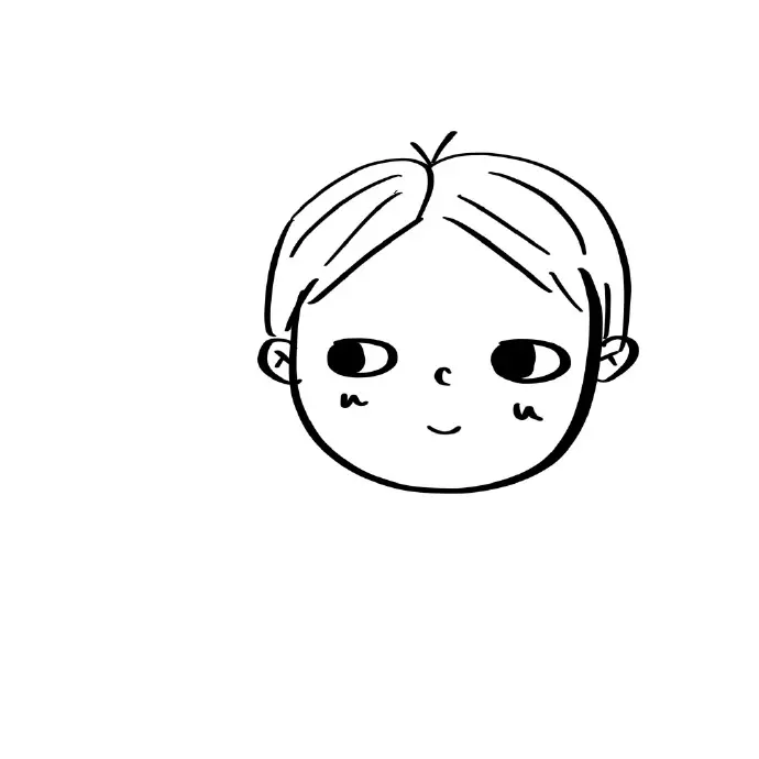 情侶頭像手繪一男一女