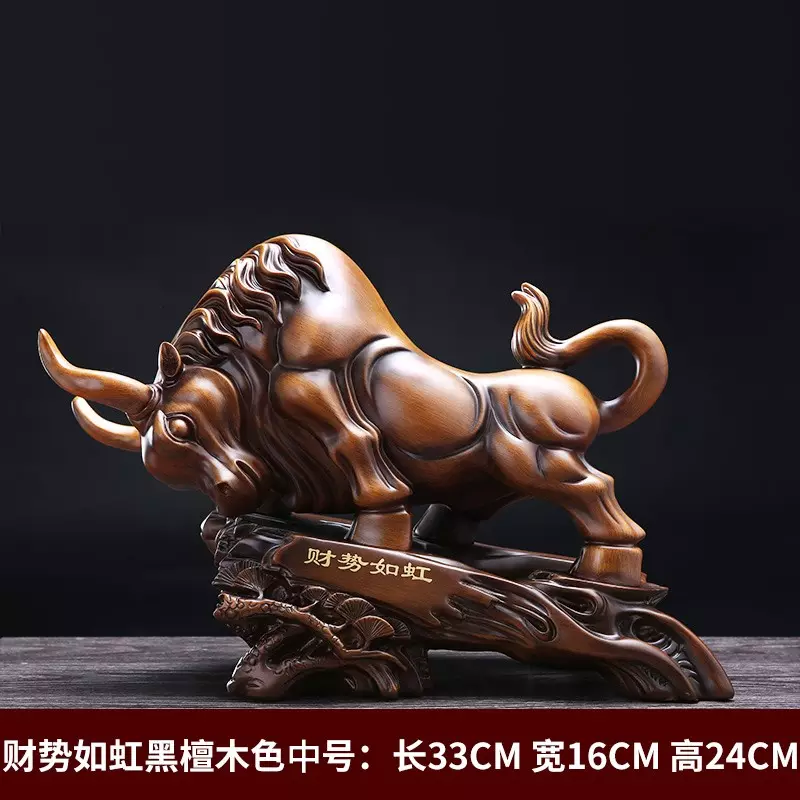 1、运势如虹牛摆件:鼠年运程