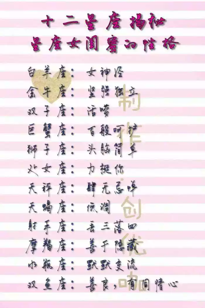 最精準的十二星座性格分析，上帝最寵愛的四個星座
