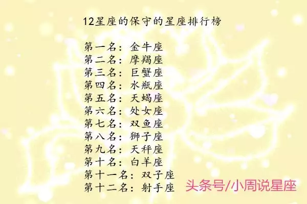2、12星座脾气排名:12星座性格排名表！