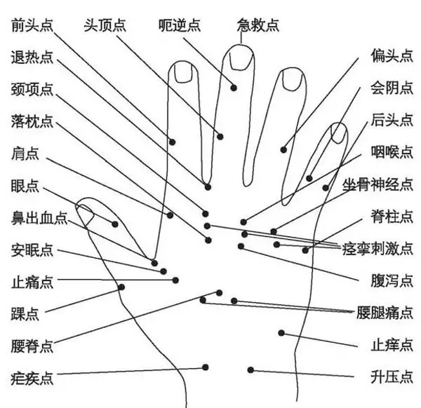 2、手上三個穴位一分鐘治頸椎:治的幾個穴位