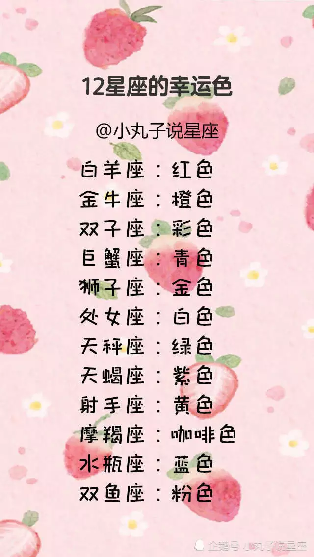 1、12星座的幸运日:星座的幸运日在星期几