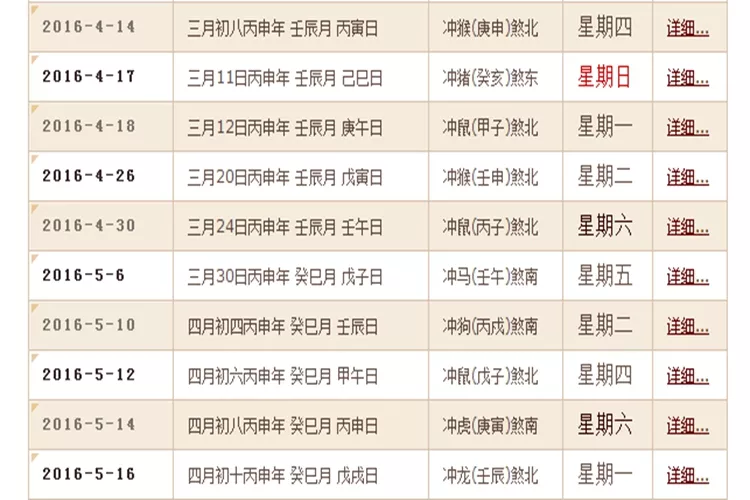 2、黄道吉日吉时:黄历吉日吉时查询