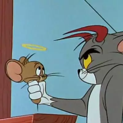 汤姆猫情侣头像：与下图配套的汤姆猫配套的情侣头像