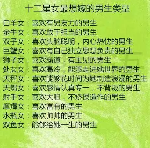 1、公认的三大星座渣女:个性有闪光点，令人畏惧的三大星座，他们都是谁？