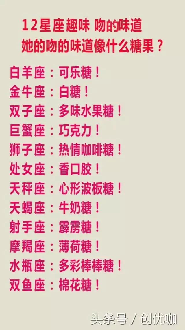 1、被吻过的星座:被上帝吻过的星座，自以为很卑微，却被上帝宠爱着？