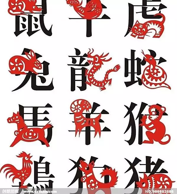屬相相生相剋表圖片，十二生肖相剋表圖片