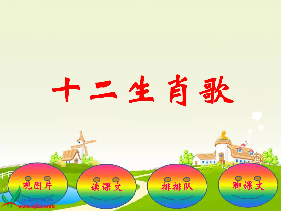 2、十二生肖口诀歌:子鼠卯兔十二生肖口诀