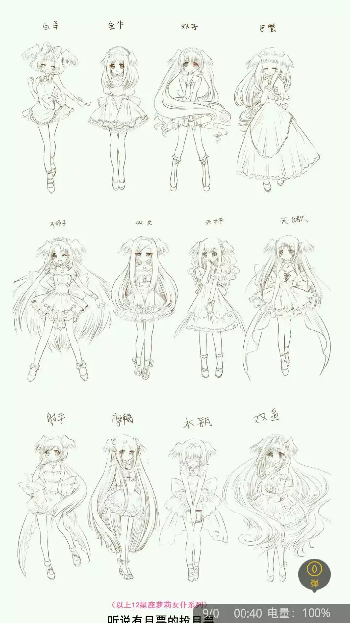 1、十二星座奶茶简笔画:十二星座的简笔画怎么画？