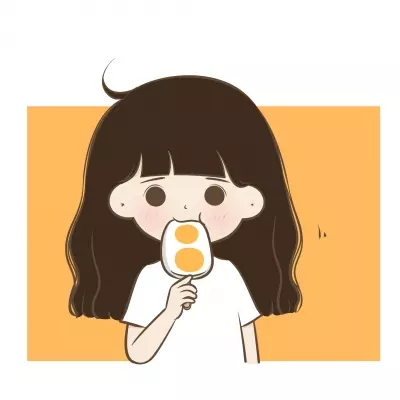 呆萌可愛情侶頭像一對