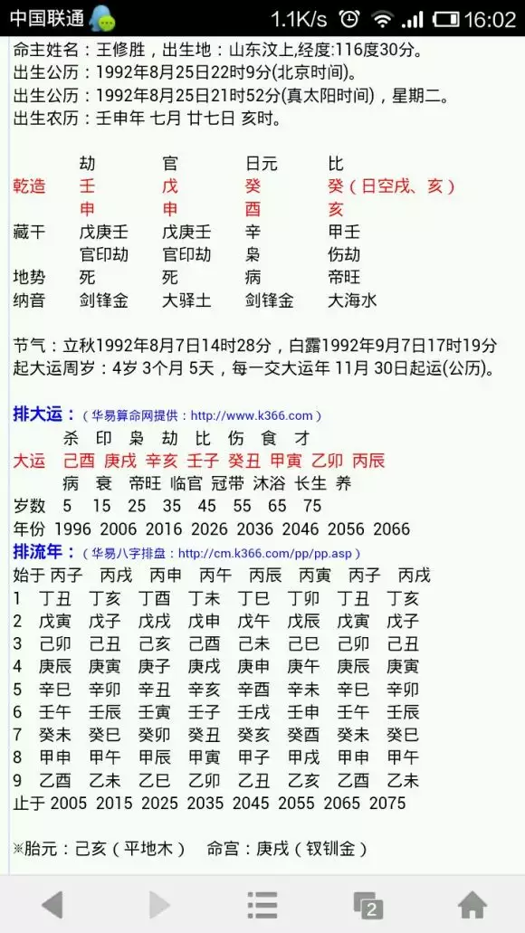 生辰八字免费排盘：最精准的免费八字算命