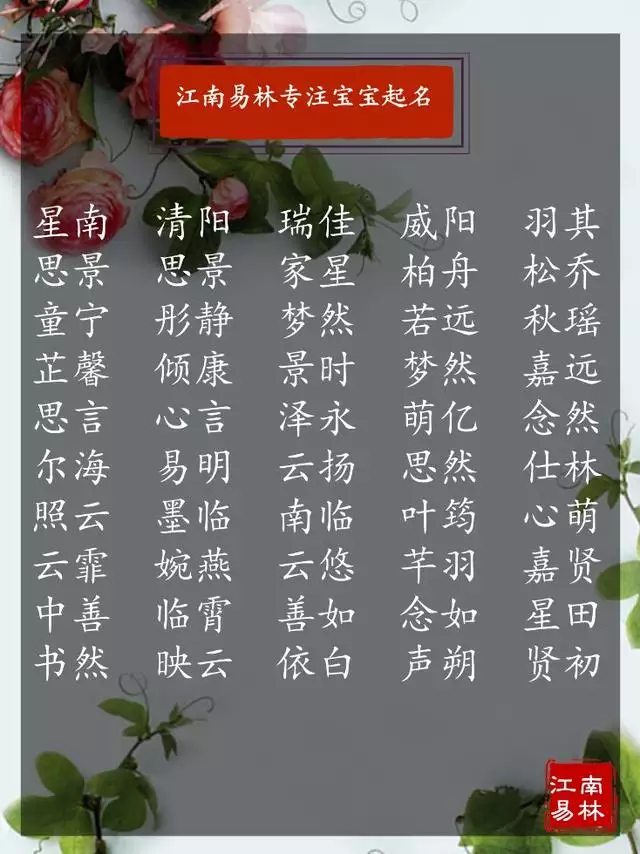 屬羊的人取什麼名字比較好，屬羊女孩600個名字大全