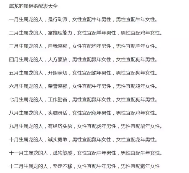 龍的生肖配對更好，馬的生肖配對更好
