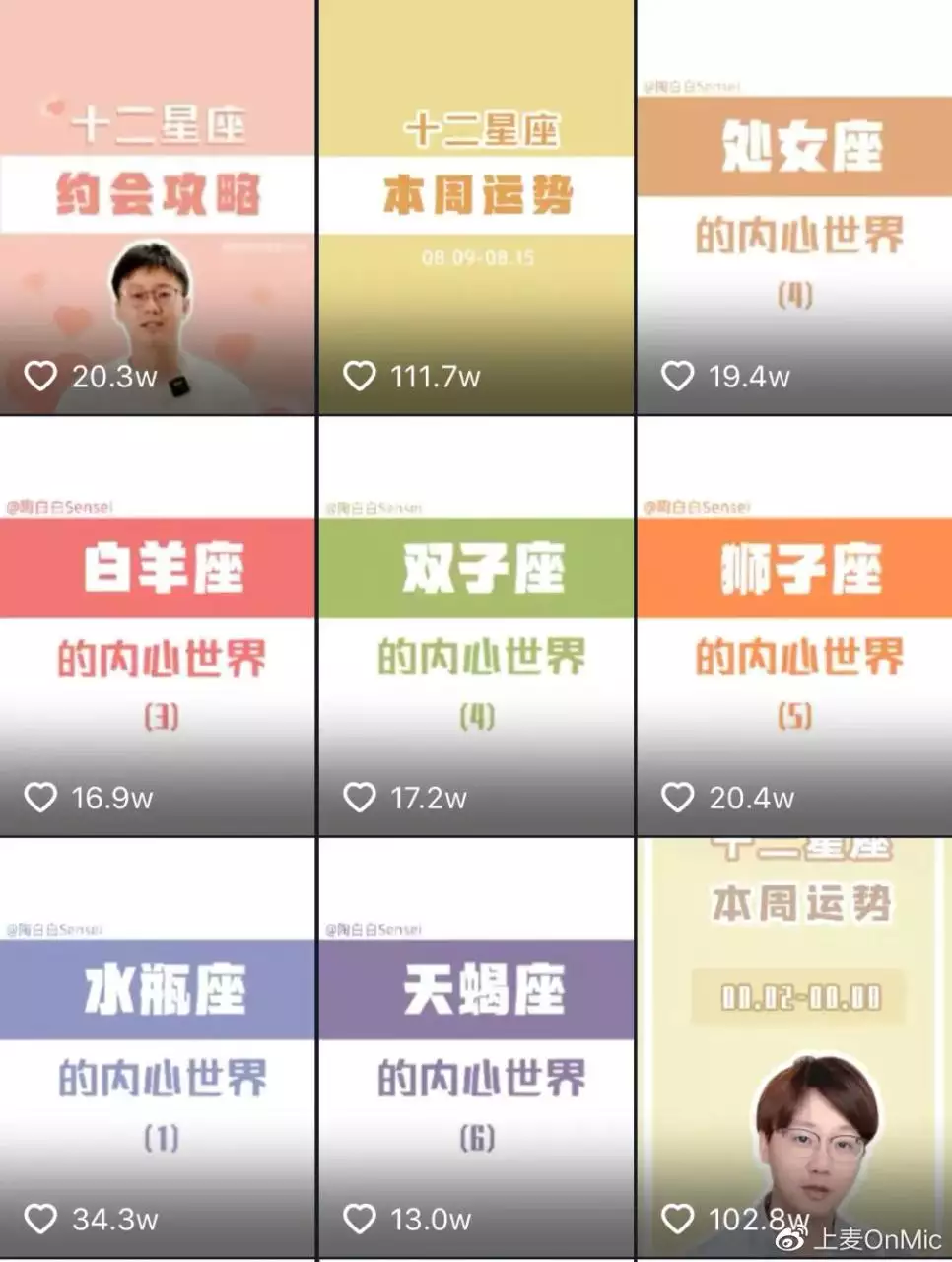 2、那些星座一周运势，和什么、明天运势，他们是怎么预测的？按照什么依据呢？