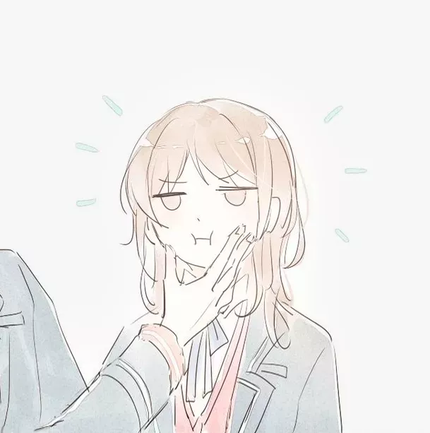 情侶頭像漫畫版素描