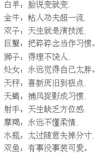 3、微博星座运势:微博和中华万年历的星座运势不一样，哪个比较准？