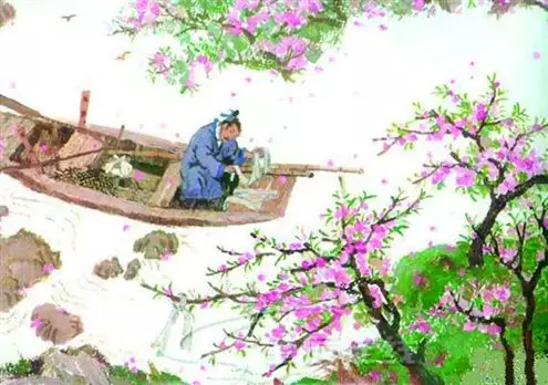 2、桃花源記被刪除的一段:如何賞析陶淵明的桃花源記的***段