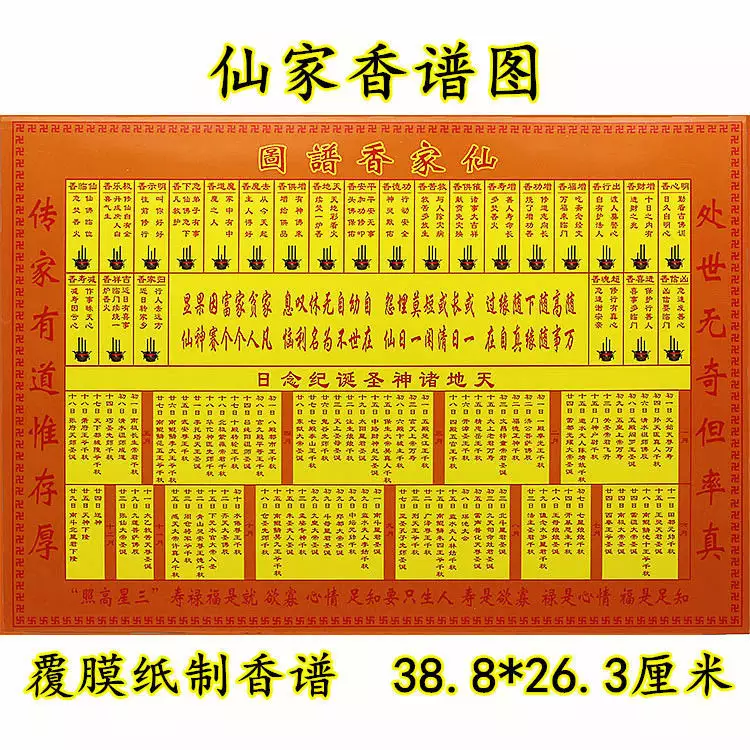 3、财神24香谱图解释大全:财神香灰形状图解法
