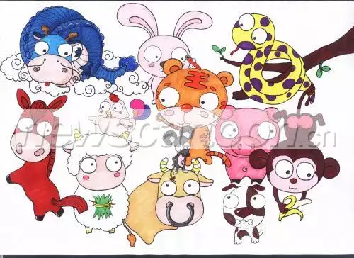 1、十二生肖属相年份大全:十二生肖对应年份