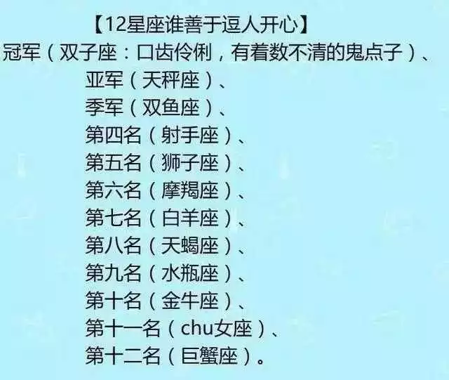 1、十二星座身高排名真实:十二星座最全排名