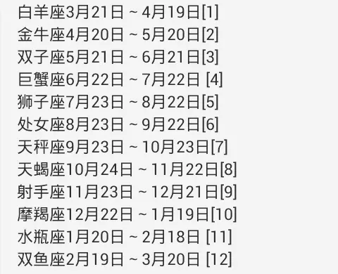 3、一般星座是按阳历还是农历生日:星座是以阳历生日，还历生日