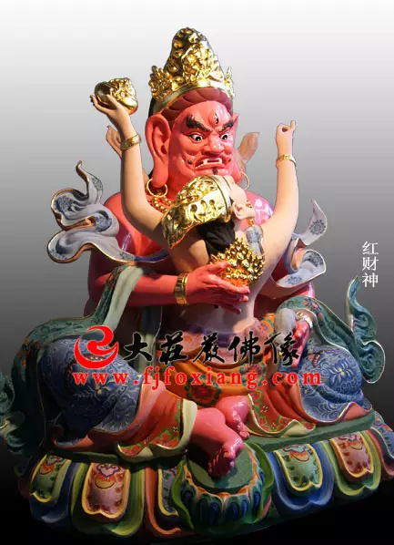 2、财神图片:五路财神图像