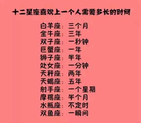 2、十二星座对应的日期:十二星座分别对应的日期