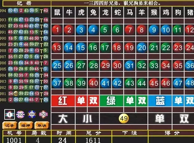 2017年五行生肖波色表