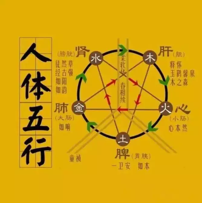 五行相生相剋的口訣是怎麼樣：五行相生相剋?