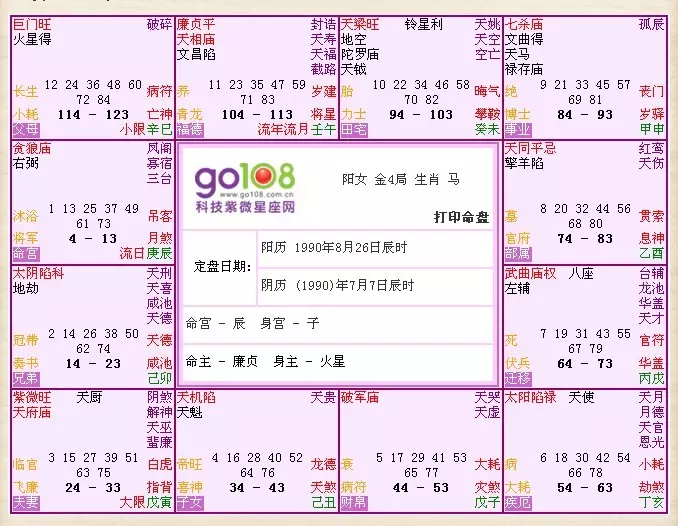 9、個人命盤詳解(免費版):命盤免費解析