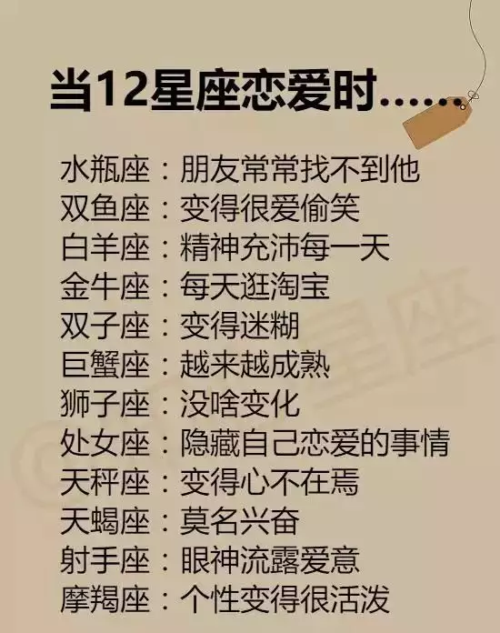 1、星座緣分配對:星座的配對緣分？