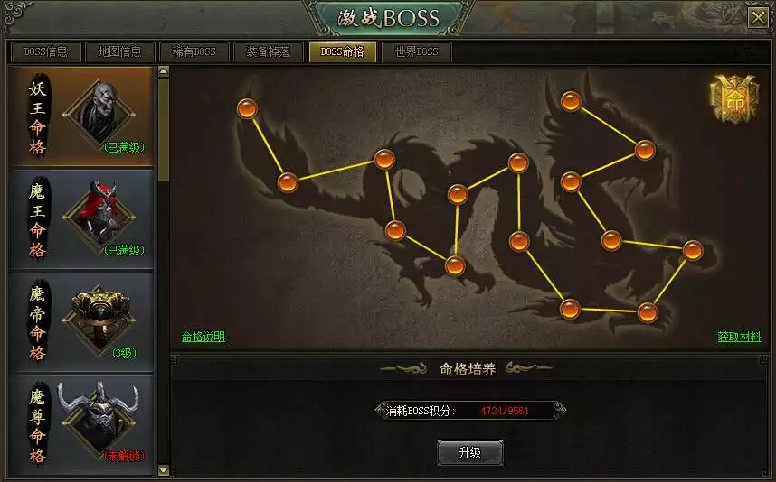 6、命格等級劃分:五行命格測算