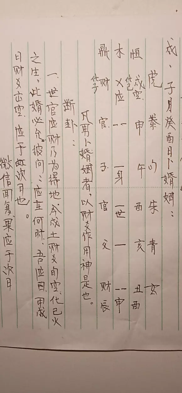 1、我癸酉年，壬戌月，丙戌日，辰時出生，麻煩幫我算算姻緣，我什麼時候能遇到那個白頭到老的人。