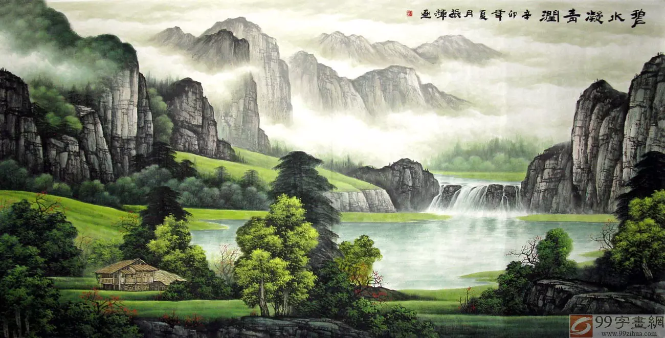 5、旺財山水風景圖片:好看的山水圖片