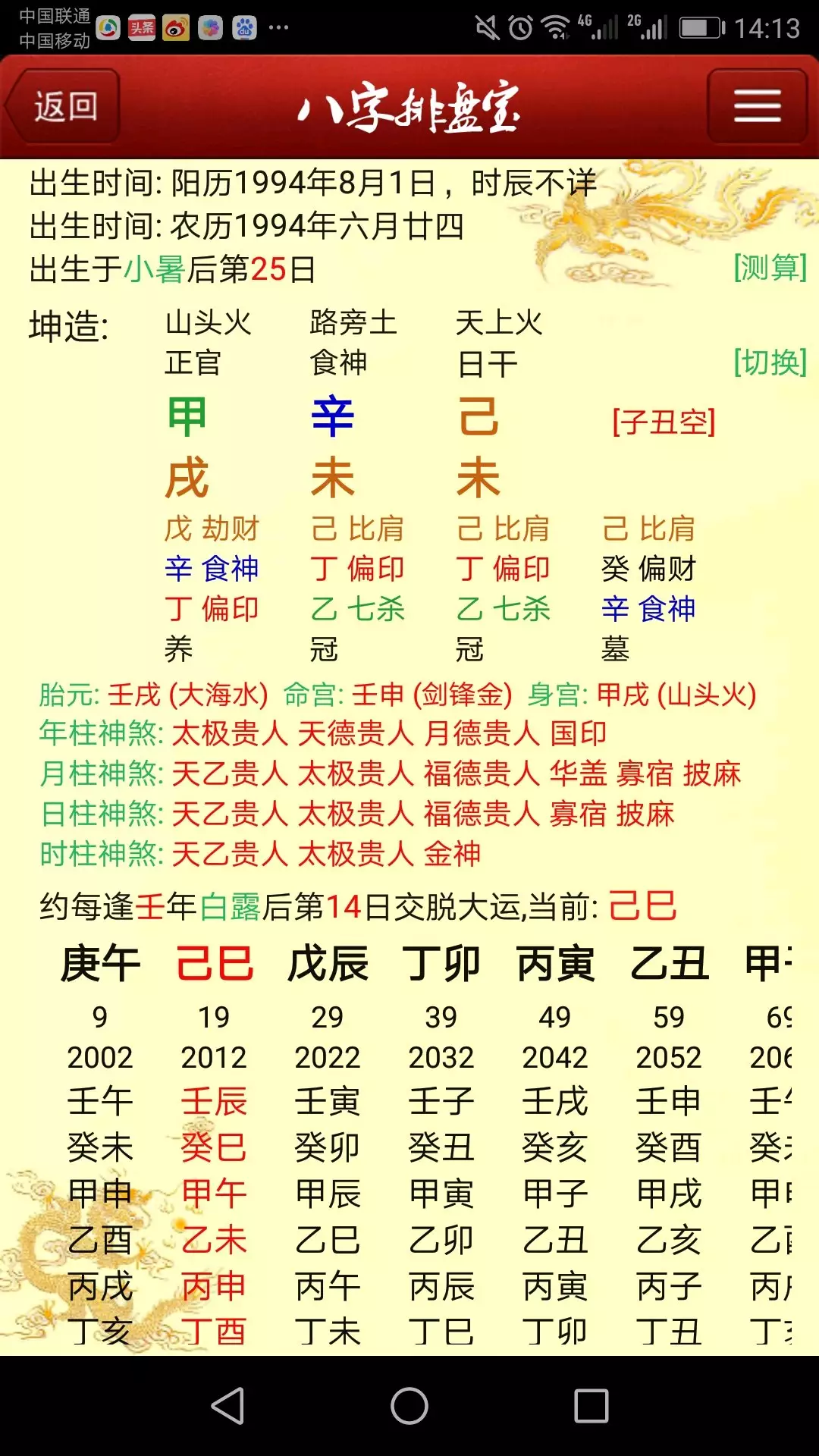 1、八字測正緣出現的年份:測正緣什麼時候出現，什麼時候結婚