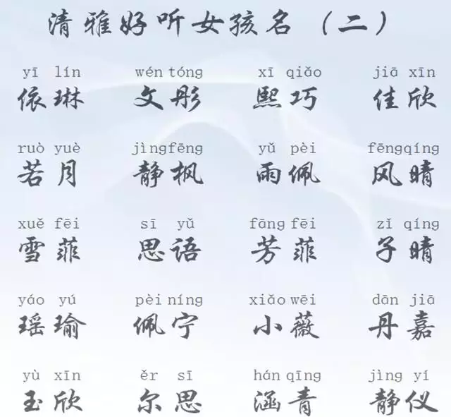 好聽高雅又聚財名字女：好聽高雅又聚財的女孩名字