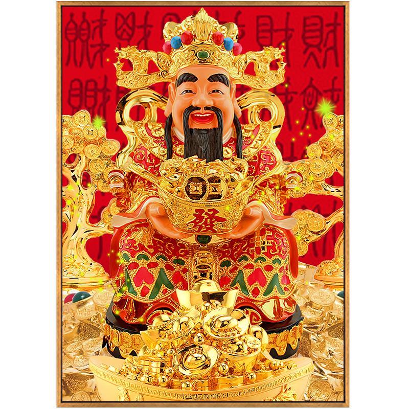 3、文財神圖片大全圖壁紙:財神爺座像後面貼什麼顏色牆紙？