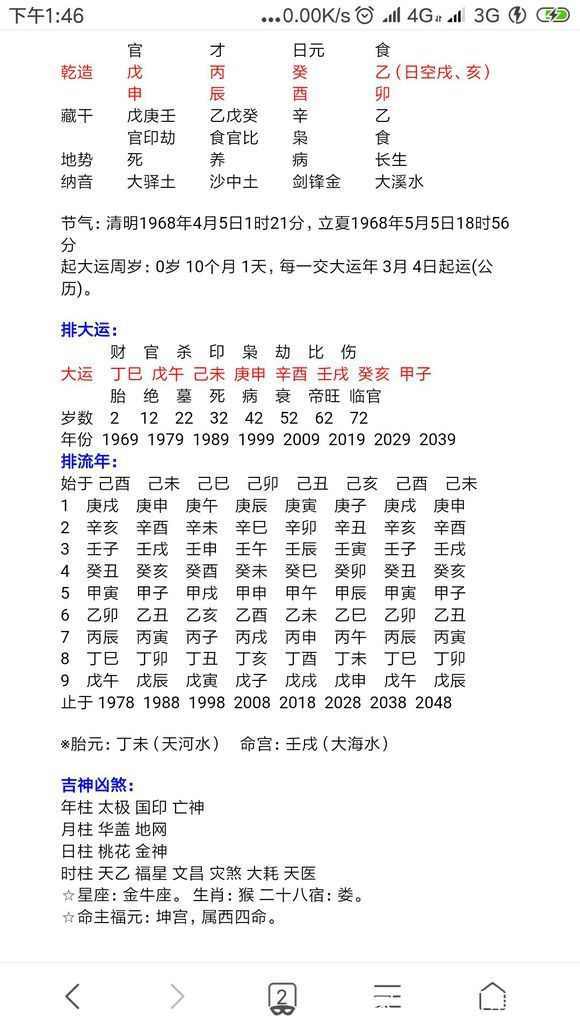 2、免費算命生辰八字精批:算命免費+生辰八字