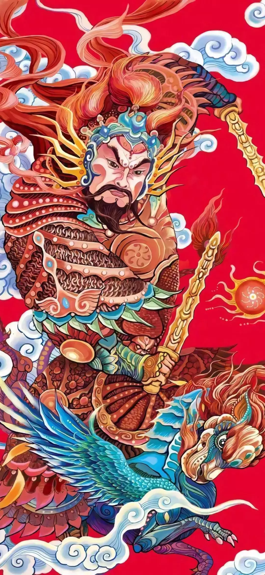 10、財神爺圖片大全素描繪畫:財神爺的畫像有張嘴和閉嘴的？什麼原因？