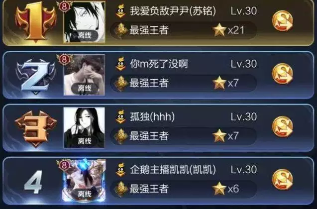 好聽稀少的名字王者榮耀：有什麼王者榮耀手游好聽的兩個字名字？