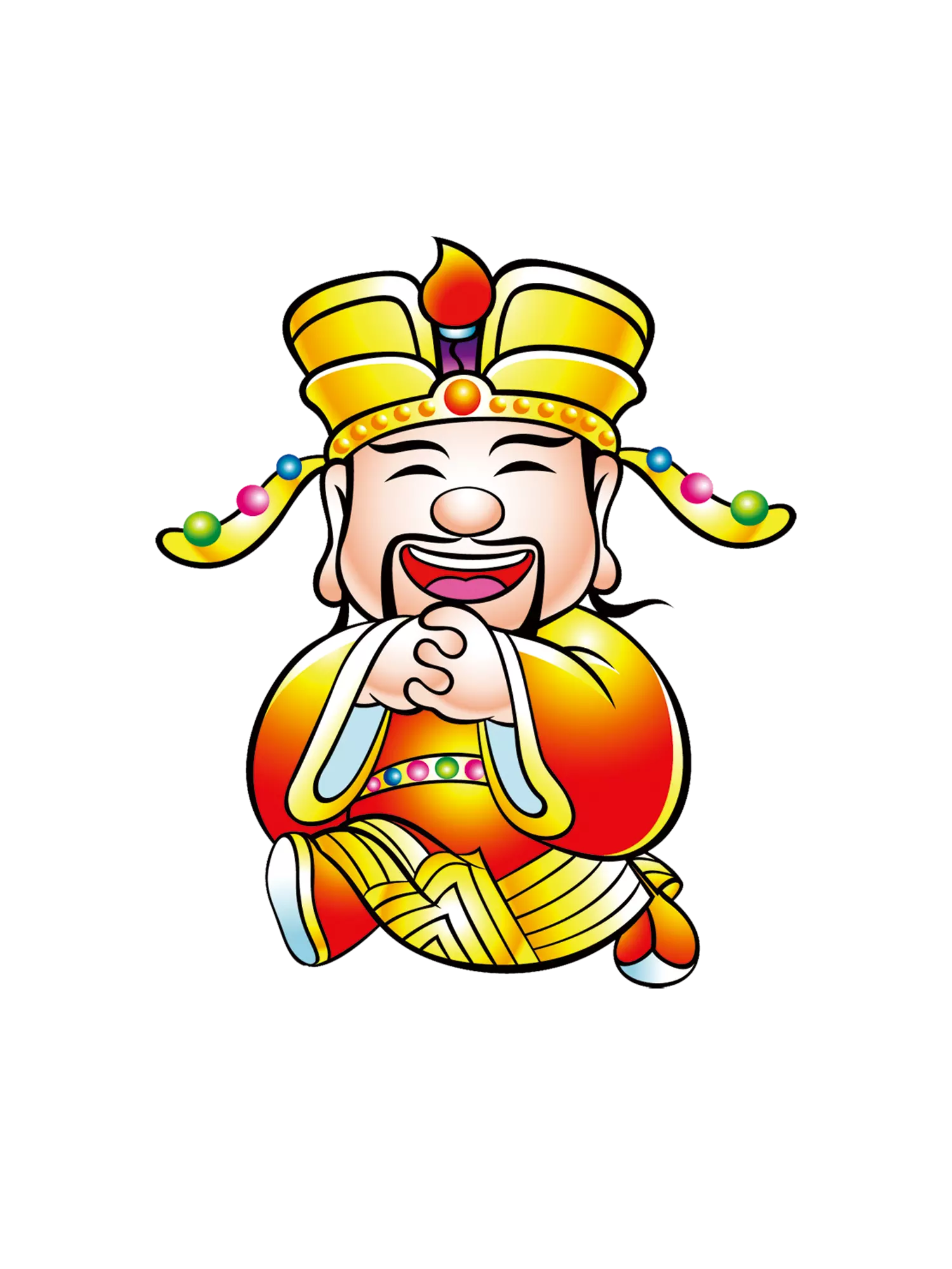 1、財神爺圖片大全素描繪畫:用美圖秀秀怎麼把自己的照片做成財神爺