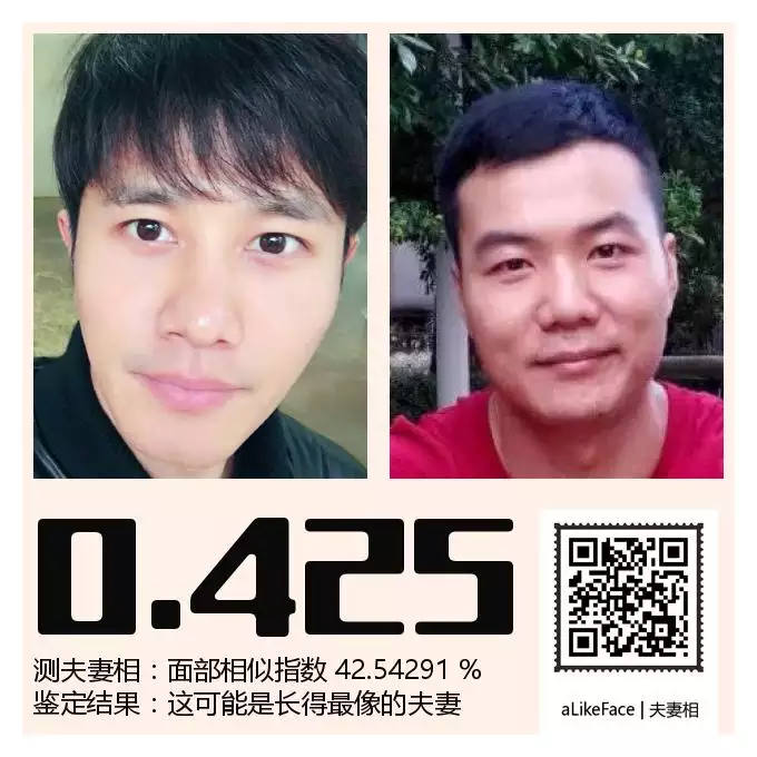 7、夫妻相測試照片在線測試:明星夫妻相測試的軟件叫什麼名字