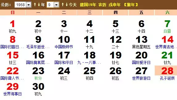 4、日曆查詢農曆黃道吉日:萬年曆查詢黃道吉日