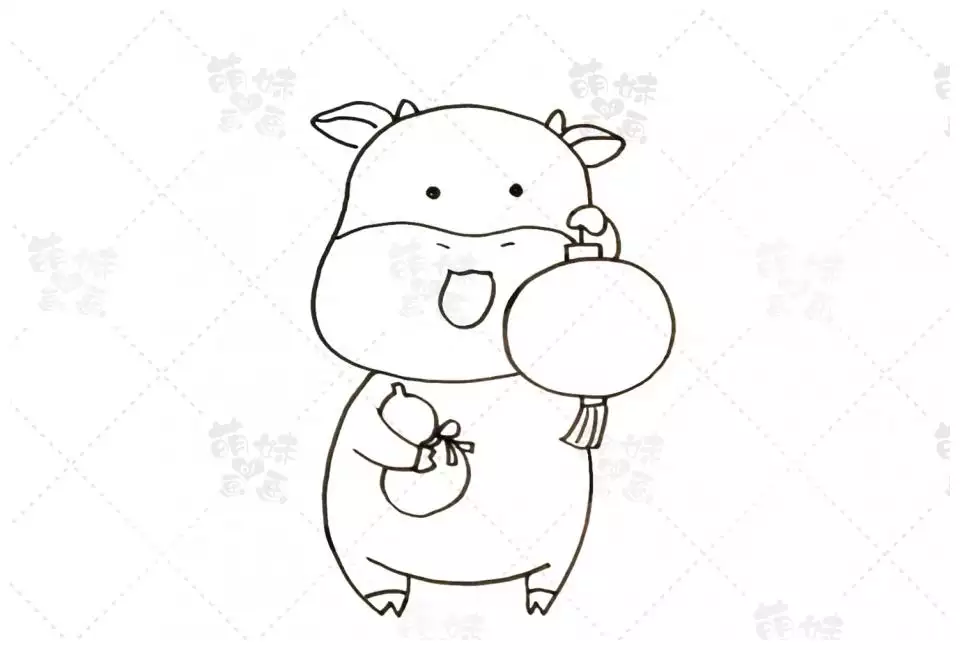牛氣衝天簡筆畫怎麼畫才可愛：牛年吉祥物應該怎麼畫？