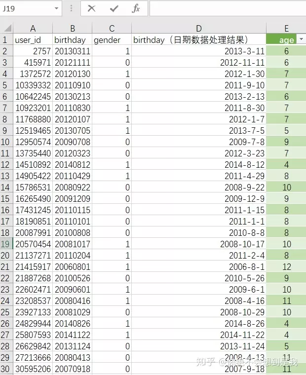 1、根據出生年份計算年齡的公式:如何根據出生日期求年齡?