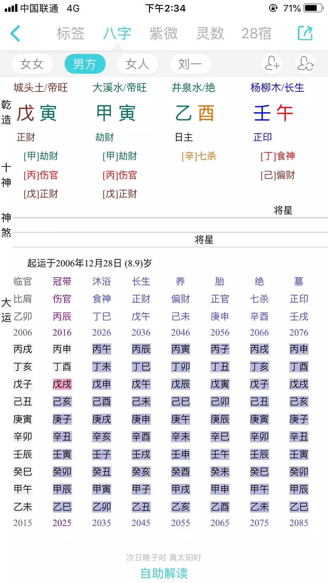 2、生辰八字查詢免費:生辰八字查詢