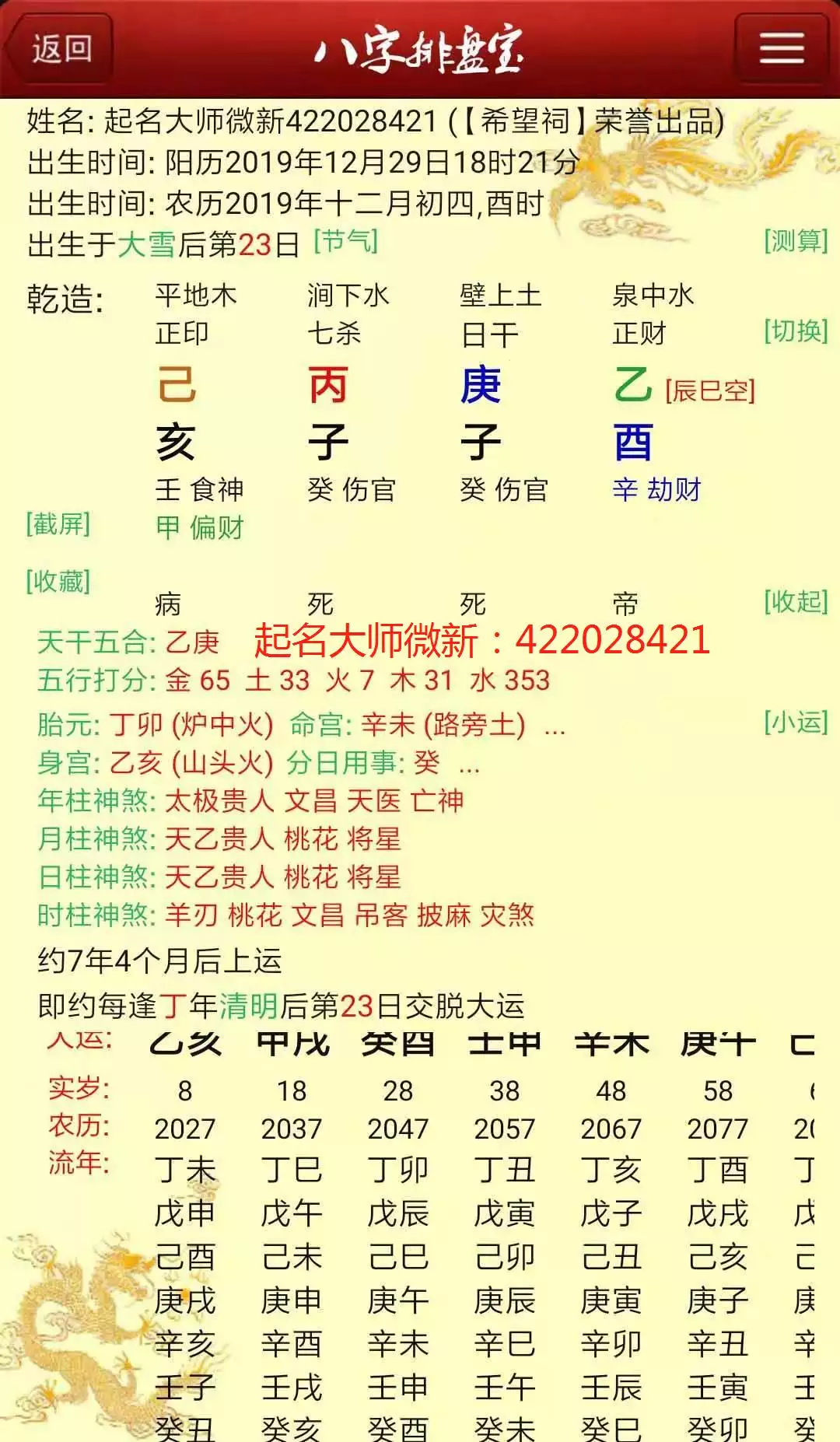 4、乙亥日壬中午出生人婚配:這是我的生辰八字，給剖析一下丙子年乙未月乙亥日壬中午