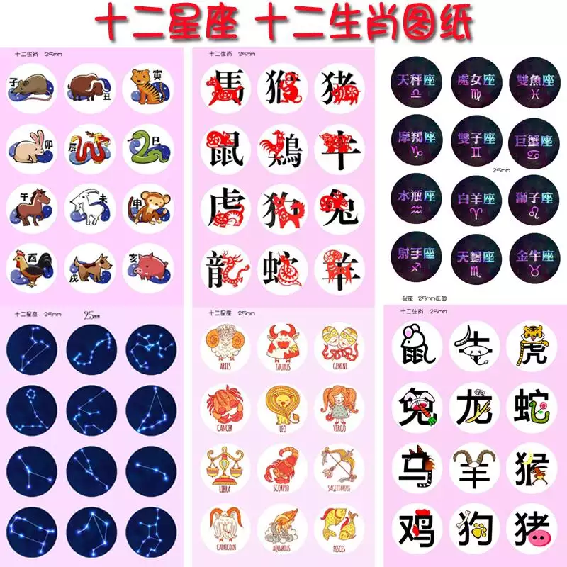 十二屬相和星座對照表：星座月份對照表
